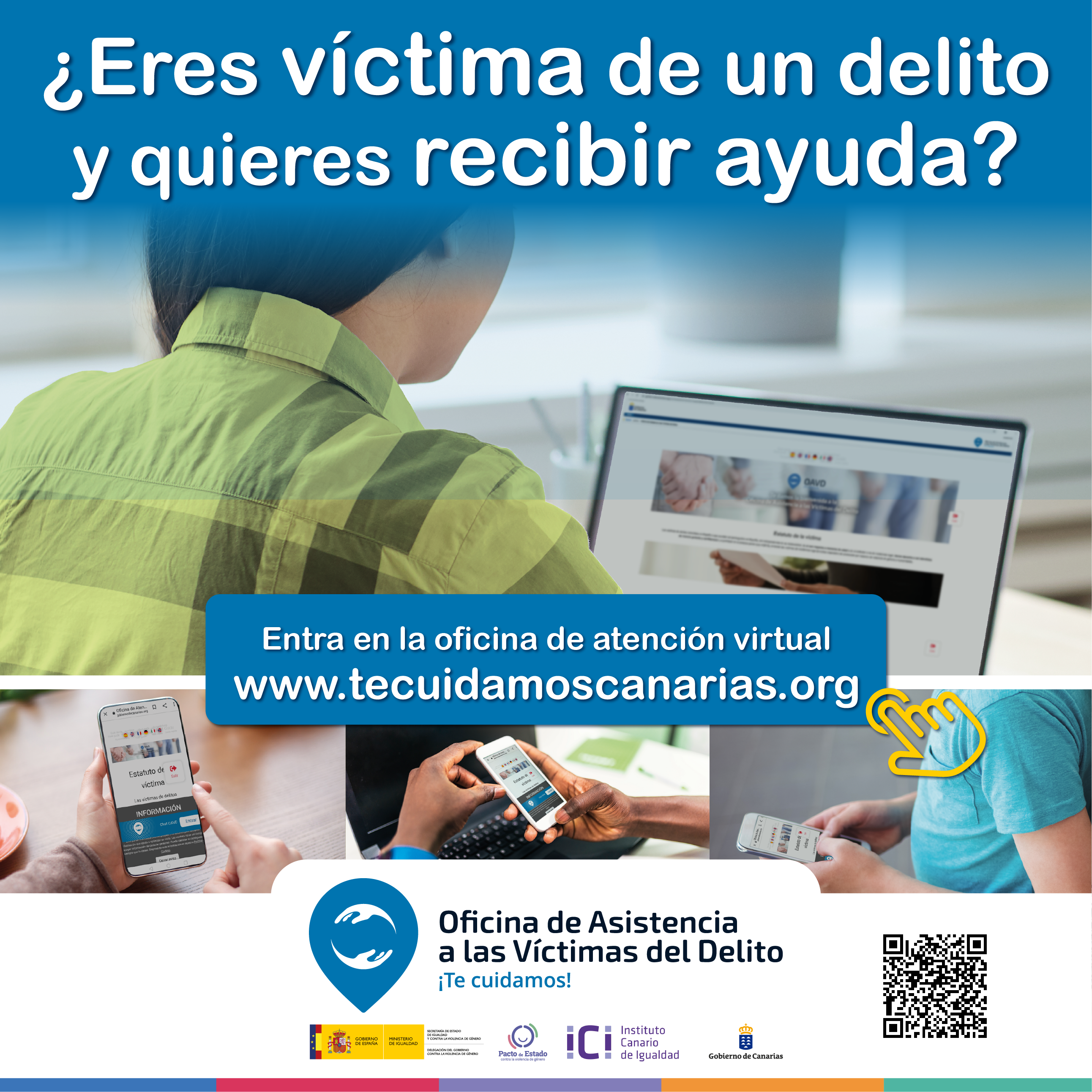 El Gobierno de Canarias pone en marcha un recurso de apoyo a las víctimas de delito