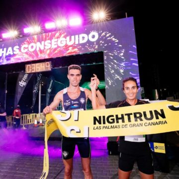 Aroa Merino y Tinguaro Quintero brillan en la noche del running de  Las Palmas de Gran Canaria