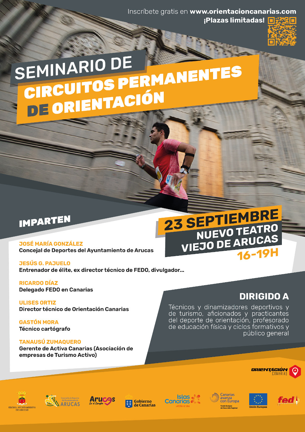 Arucas acogerá el próximo viernes 23 un seminario sobre Circuitos Permanentes de Orientación